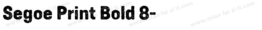 Segoe Print Bold 8字体转换